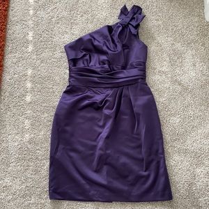 David’s Bridal one shoulder dress